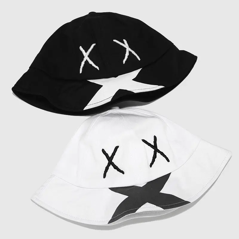 2020 Summer Korea Street Dome Bucket Hat Fisherman Hat for Men Women Black White Fashion Sun Bob Sad Boys Panama Hip Hop Cap