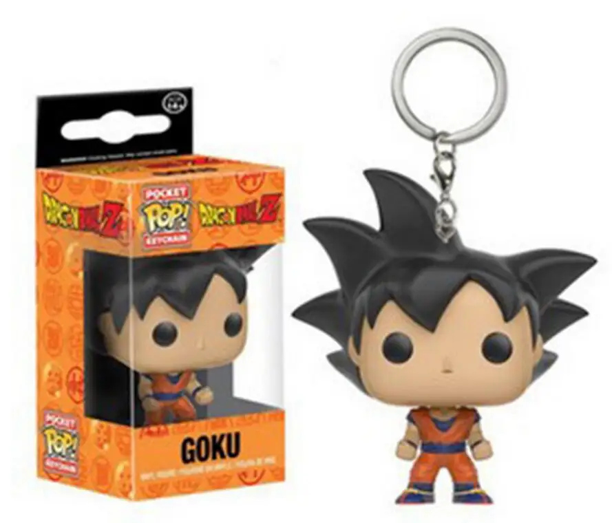 Funko поп Брелок Dragon Ball Сон Гоку Вегета фигурки «Наруто» один кусок винил Карманный Брелок-открывалка странные вещи Рик и Морти - Цвет: goku