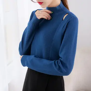 

Spring Autumn Winter Sweater Women Long Sleeve Pullover Women Basic Sweaters Turtleneck Korean Style Knit Tops Sexy Cute TOP