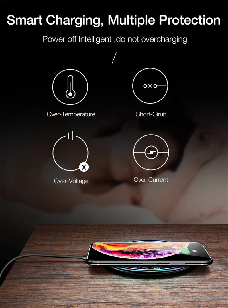 Magic Star Быстрое беспроводное зарядное устройство для samsung S10 5G S10 PLUS LITE S7 S8 10W Qi Беспроводное зарядное устройство для iPhone XS Max X XR 8PLUS