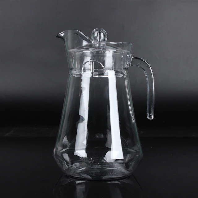  Plastic Pitcher with Lid Clear Acrylic Pitcher Shatter