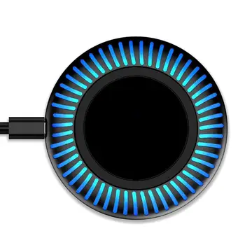 

10W Wireless Charger for iPhone X XS 8 Plus Fast Wireless Charging Pad with LED Indicator Light for Samsung S8 S9 Huawei