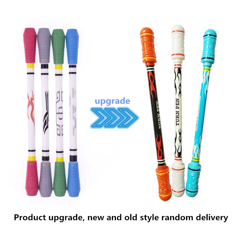 2Pcs Creative Spinning Pen Turn to Scroll Ballpoint Pen Multifunction Stationery Enhance Learning Kids Office Supplies