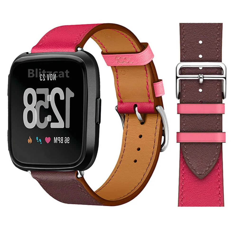 Fitbit Versa 2 Lite 스마트 워치 팔찌, 가죽 손목 밴드, 교체용 시계 밴드, Fitbit Versa 4 3 sense