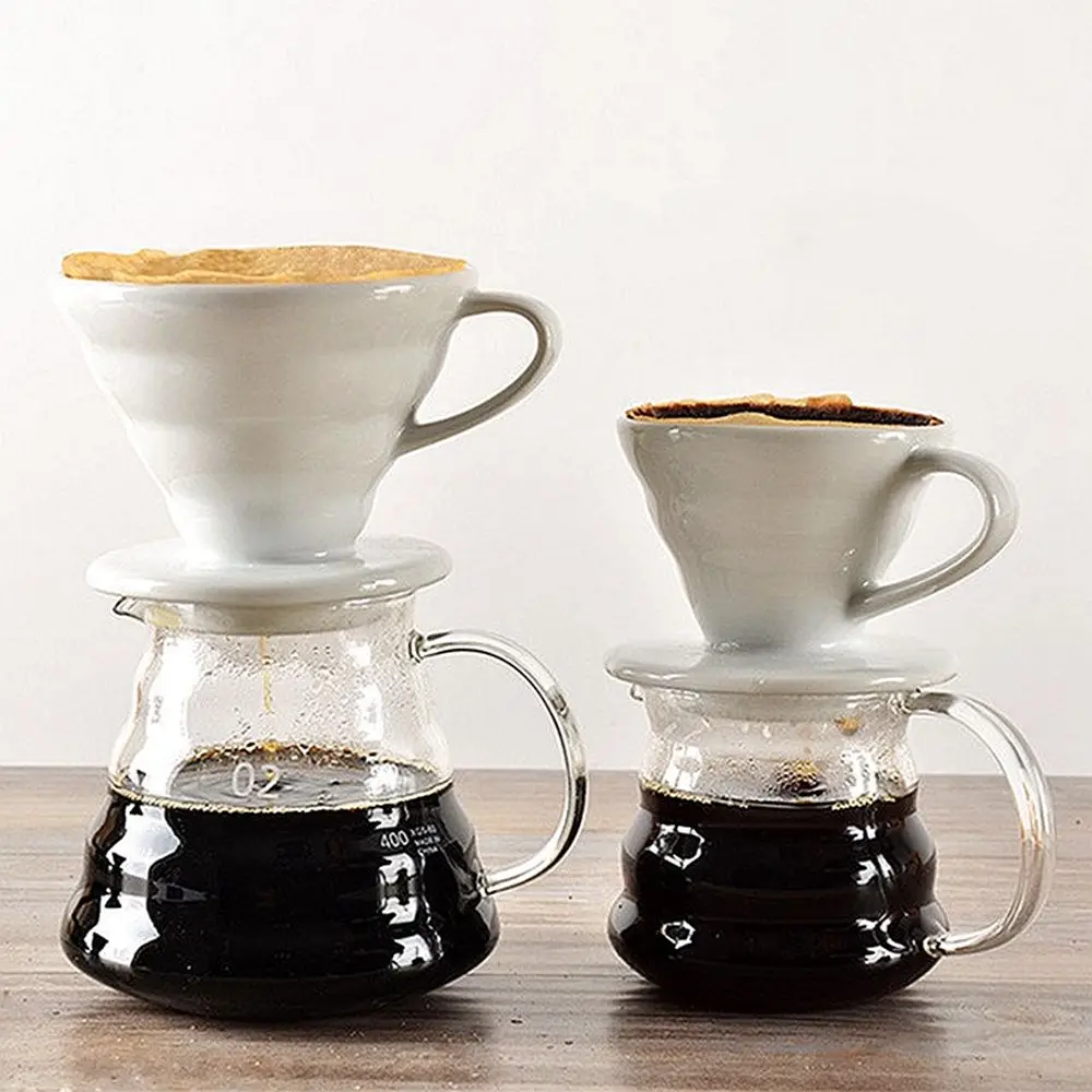 V60 стиль кофе капельного фильтра чашка керамика кофе капельница 1 чашки/2 чашки кофе пивоварения фильтр чашки V60 стиль кофе капельного фильтра чашка керамика кофе капельница 1 чашки/2 чашки кофе пивоварения фильтр чашки