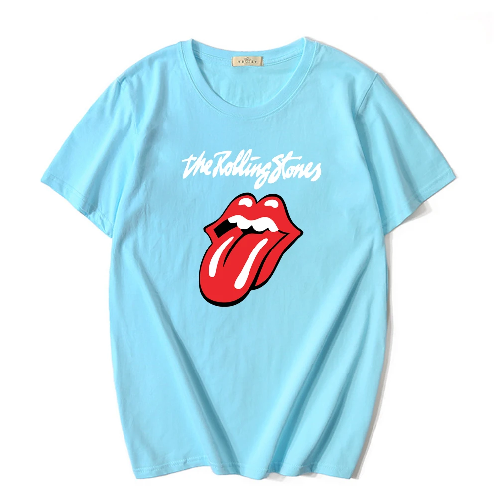 The Rolling Stones Women Men T-shirt Unisex Daily Short Sleeve Summer Graphic O-Neck Tees Tops Camisetas De Mujer Harajuku t shirt palm angels Tees