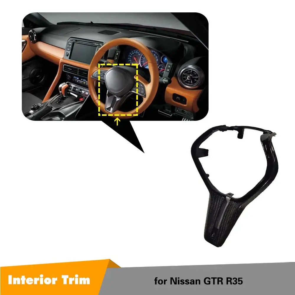 Чехол рулевого колеса из углеродного волокна для Nissan R35 GTR 2 замена внутренней