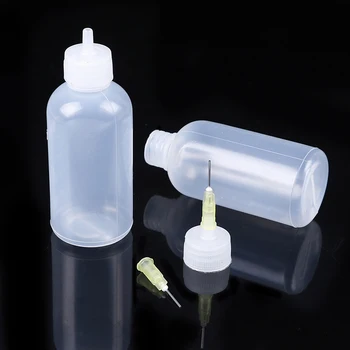 

New 1pc 50ml Empty E-liquid Plastic Empty Bottle Rosin Flux Alcohol Bottle For Dispenser Rosin Solder Flux Paste