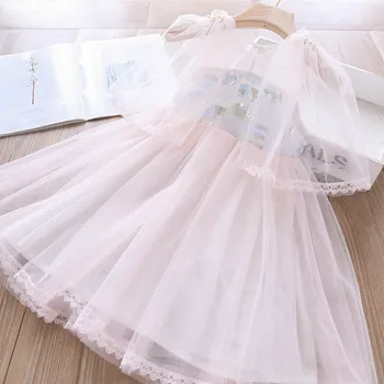 

2020 Summer Girls Embroidered Sequined Pearl Dress Children's Clothing Wholesale