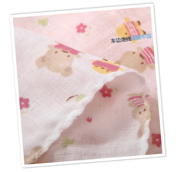 Высокая плотность двухслойный Чистый хлопок марля носовой платок для малышей банные нагрудники полотенца маска из газовой ткани 24*24 10 Сумки