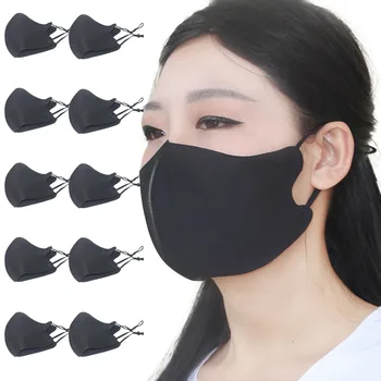 

10 PCS Dustproof Breathable Mask Running Cycling Comfortable Activated Carbon PM2.5 Outdoor Mouth Mask Washable Reuse Face Mask