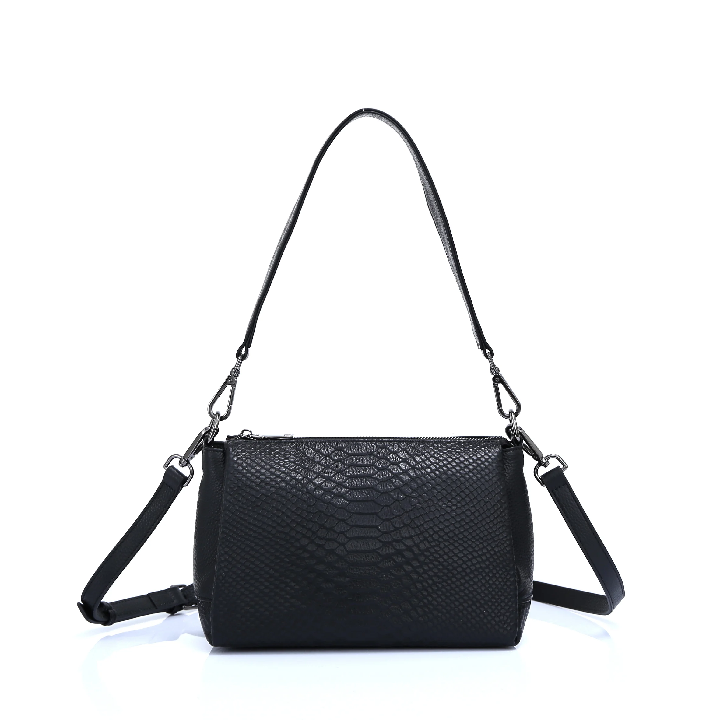 حقيبة كتف نسائية من الجلد الطبيعي، تتميز بتصميمها...