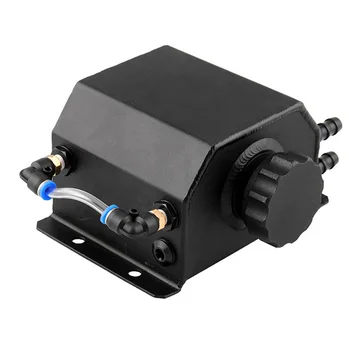 

1L Coolant Radiator Aluminum Breather Filter Tool Reservoir Overflow Bottle Catch Tank Durable Car Accessories Square Expansion