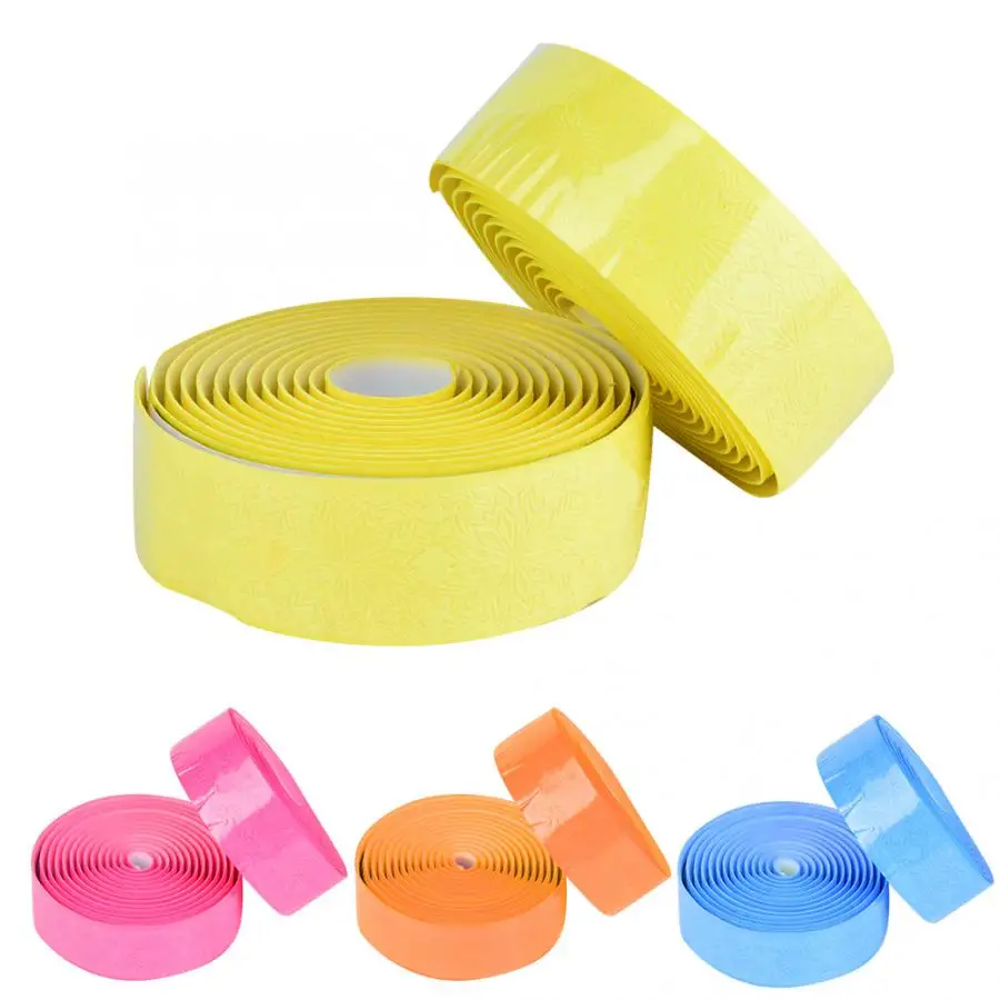 

4 Colors Bicycle Handlebar Tape Soft Anti-slip Sweat Absorption Silicone Bike Handle Bar Tape Mountain Bike Hardlebar Accessory