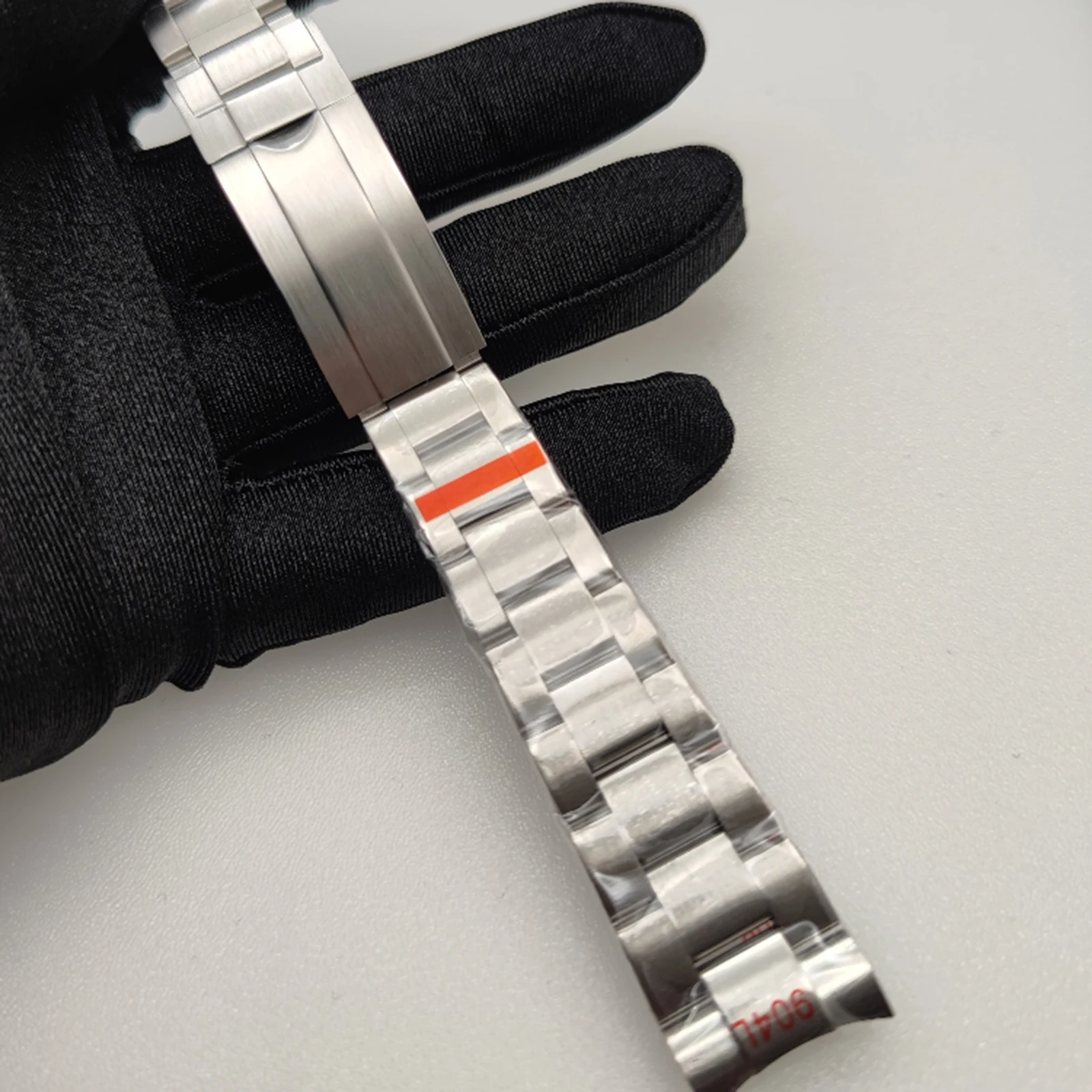 20mm Watch Strap 316L Stainless Steel Bracelet Steel Band Quick Fine-Tuning Mechanical Watch Watchband Replacement