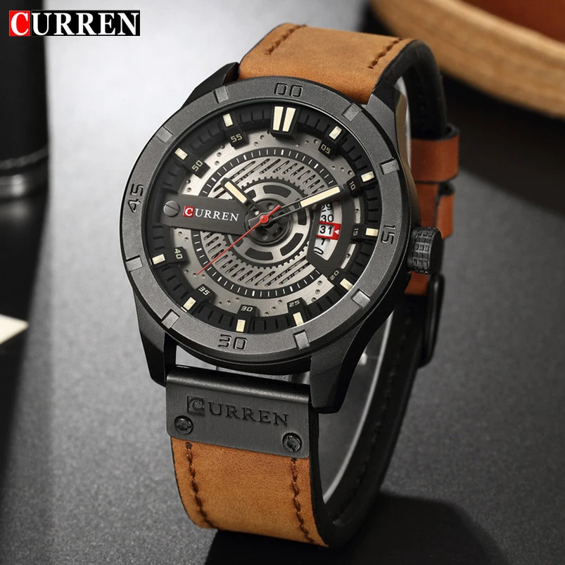 CURREN 8301 мужские часы класса люкс с хронографом Спортивные кварцевые мужские модные повседневные стальные водонепроницаемые наручные часы Relogio Masculino