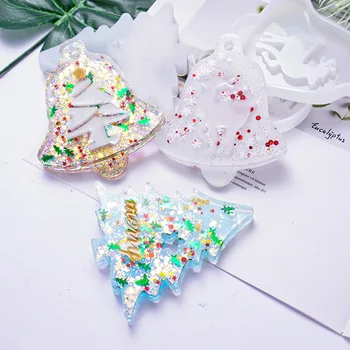 

Christmas Resin Silicone Molds Christmas Elk Molds for DIY Christmas Tree Hanging Decorative Brand Gift YU-Home