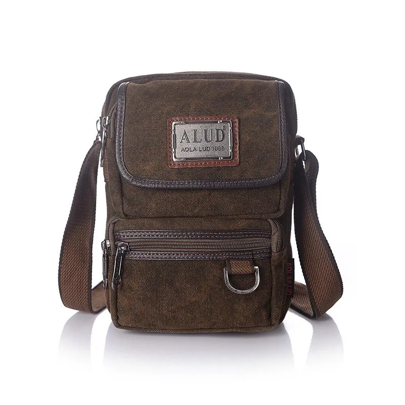 

New 2019 Canvas Messenger Bag Male Vertical Daily Man Shoulder Bag Black Brown Color Crossbody Bag Trendy Teenager handBag