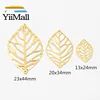 50pcs Gold/Bronze/Rhodium/Silver Plated Leaves Filigree Wraps Connectors For Jewelry Making DIY Charm Pendant Findings 3 Size ► Photo 3/4