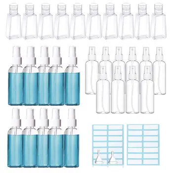 

2 Funnels + 2 Labels + 10 30ml Spray Bottles + 10 50ml Spray Bottles + 10 Hand Sanitizer Bottles