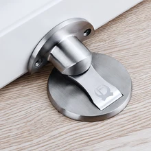 Furniture Hardware Stops Catch Door-Stopper Nail-Free Magnetic-Door Floor KAK 304-Stainless-Steel