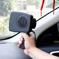 12/24V 200W Portable Auto Car Heater Defroster Demister Electric Heater Windshield 360 Degree Rotation ABS Heating Cooling Fan 3