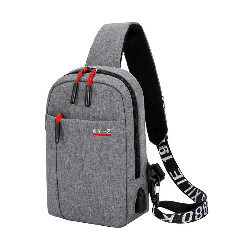 

Man Chest Package Leisure Time Single Shoulder Package Oblique Satchel Packet Backpack Multi All-match Function Outdoors Package