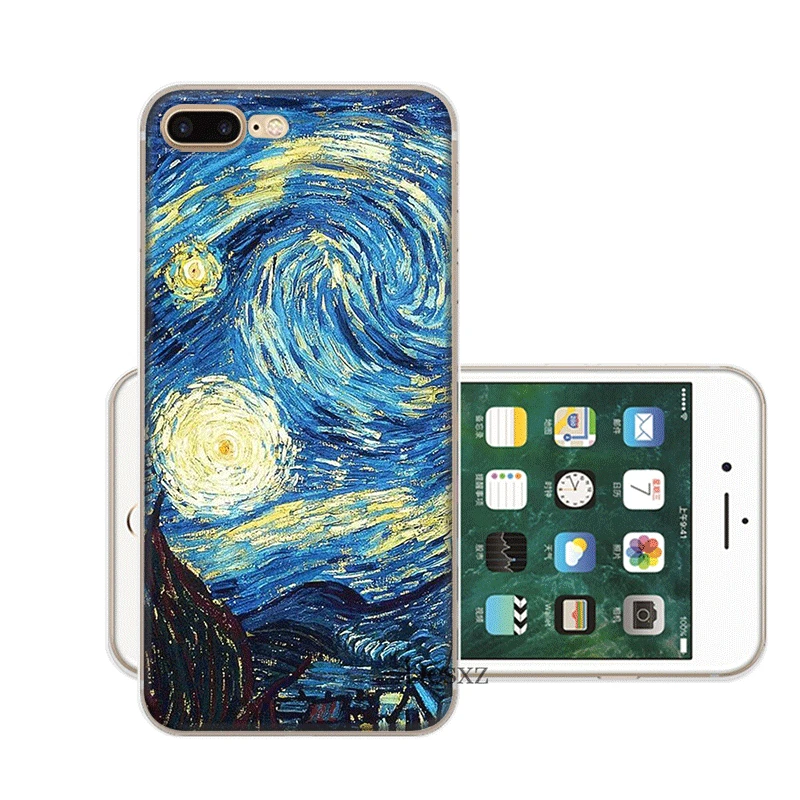 Чехол для мобильного телефона iPhone 11 Pro X XR XS Max 5 5S SE 6 6S 7 8 Plus жесткий чехол Ван Гог