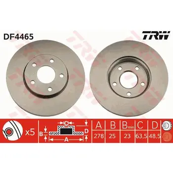 

Disc brake FORD FOCUS II/III/C-MAX 03-/VOLVO S40 04-front