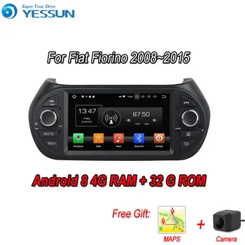 

YESSUN Android 8.0 4G RAM For Fiat Fiorino Qubo Car Navigation GPS Multimedia Player mirror link Radio Touch Screen