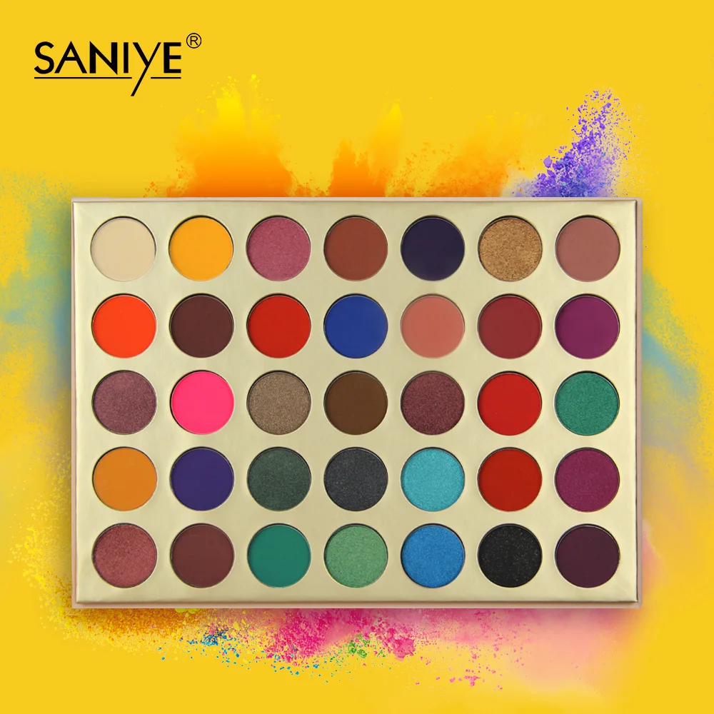 SANIYE палитра теней для век мерцающие матовые нейтральные блестящие тени Палитра 35