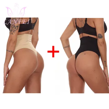 

LANFEI Thong Shapewear Tummy Control Panties Body Shaper for Women Butt Lifter Waist Trainer Seamless Slimming Panty Underwear