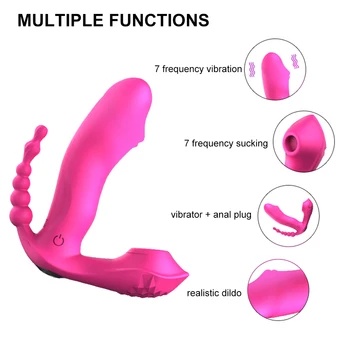 Women's Dildo Butterfly Vibrator Sex Toys for Women Remote Control Bluetooth Vagina Dildo Female Vibrators for Women Couples 5