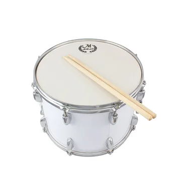 

14in Marching Drum Stainless Steel Maple Wood Body PVC Drumhead with Sticks Shoulder Strap Key for Student Professional Drummer
