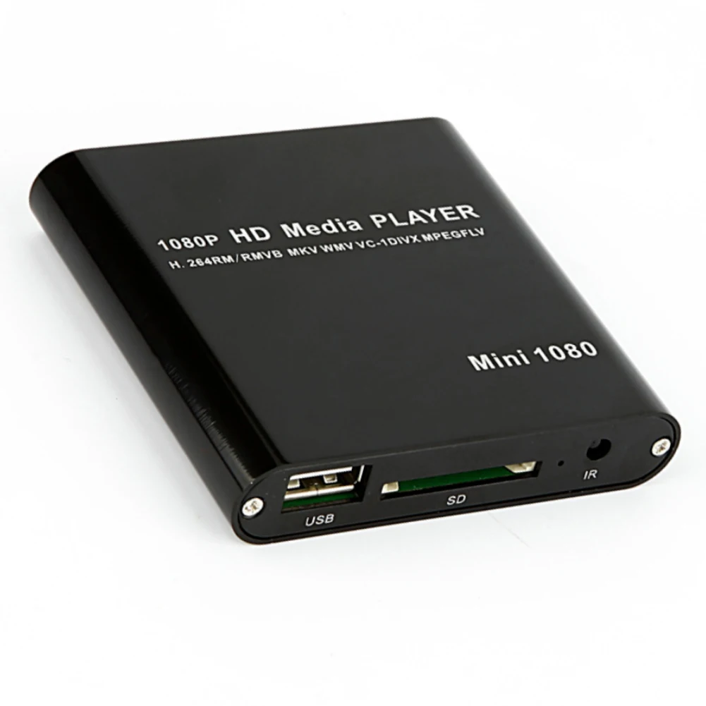 1080P Мини мульти цифровой видео аудио медиаплеер USB SDs MMC HD MKV AV HDMI