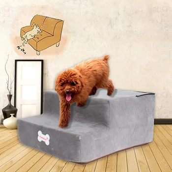 

High-density Sponge Pet Stair Non-slip Bottom Pet Bed Cat Dog Ramp 2 Steps Small Dogs Puppy Cat Bed Cushion Mat