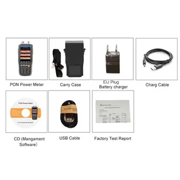 

TM70B-OV1 PON Optical Power Meter With 1MW VFL Visual Fault Locator High Precision 1310/1490/1550nm Fiber Tester