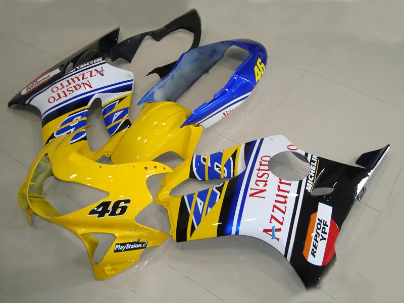 Комплект обтекателей под давлением для HONDA CBR600F4 99 00 CBR600 F4 1999 2000 ABS Желтый