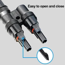Одна пара мульти Т-филиал MC4 разъем для подключения панели солнечных батарей мужской и женский MC4 разъем от одного до двух комбинатор MC4T-AN1