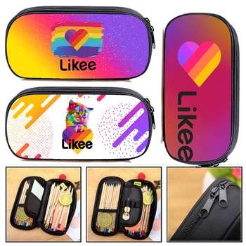

Russia 3D Print "LIKEE 1 (Like Video)" Pencil Case Women Likee Pencil Box Cosmetic Cases Makeup Bag Zipper School Supplies Girls