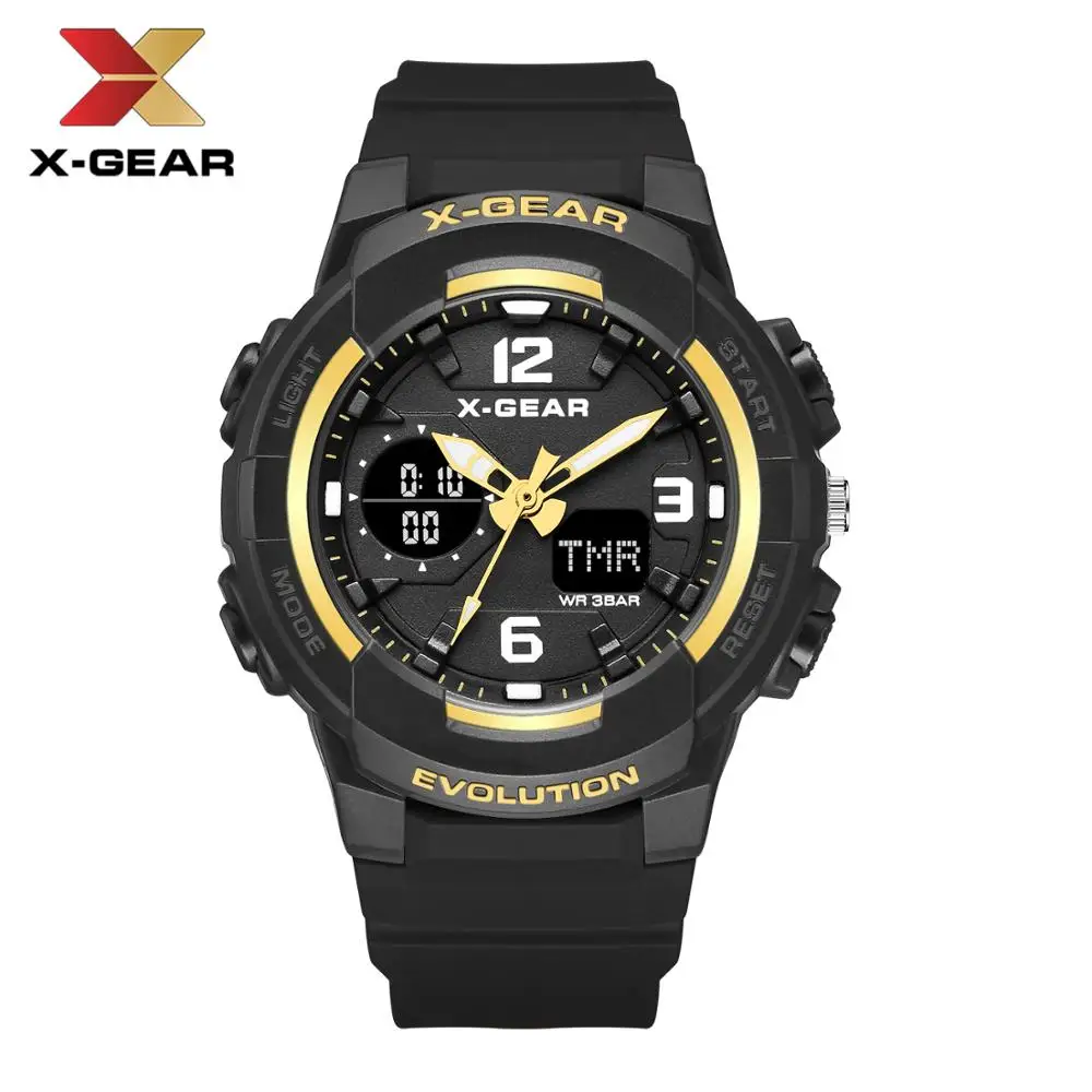 

X-GEAR Woman Watches Waterproof Rose Gold Sport Watch Ladies 952 Clock Casual Pink Girls Watch Women Quartz Digital Watches LED