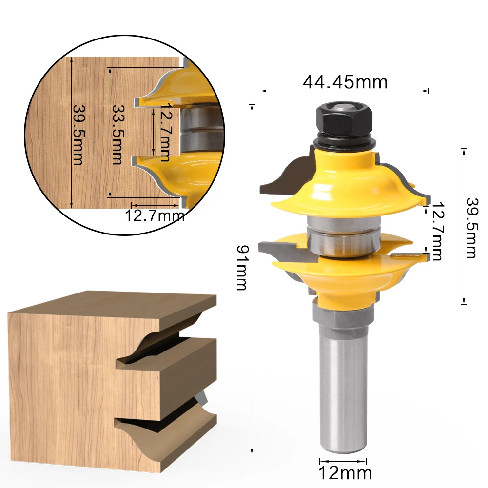 3 шт. 8 мм 12 мм хвостовик входные внутренние шипы двери маршрутизатор Набор бит Ogee Matched R& S фрезы резьба по дереву