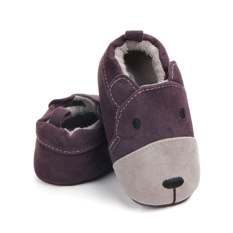  Infant Girl Boy Soft Non-Slip Sole Baby Shoes Moccasins First Walker Autumn Baby Warm Shoes Blanket