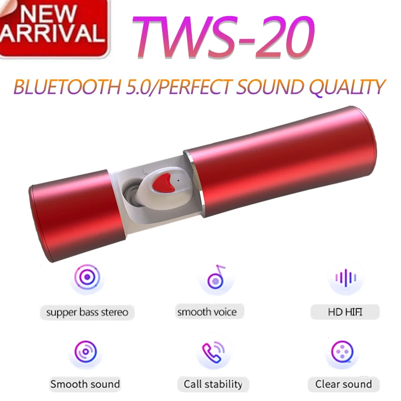 Новинка TWS беспроводные Bluetooth 5 0 наушники с микрофоном гарнитура шумоподавление