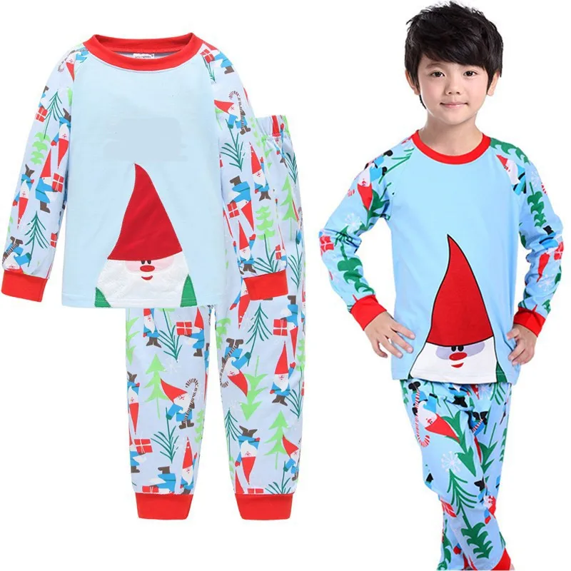 P7101 nightgown Рождественская Пижама; детская пижама для мальчиков; пижамный комплект с Микки Маусом; Dinosaurios Enfant pijama infantil; детская ночная рубашка с мультяшным принтом для мальчиков - Цвет: P7101 nightgown