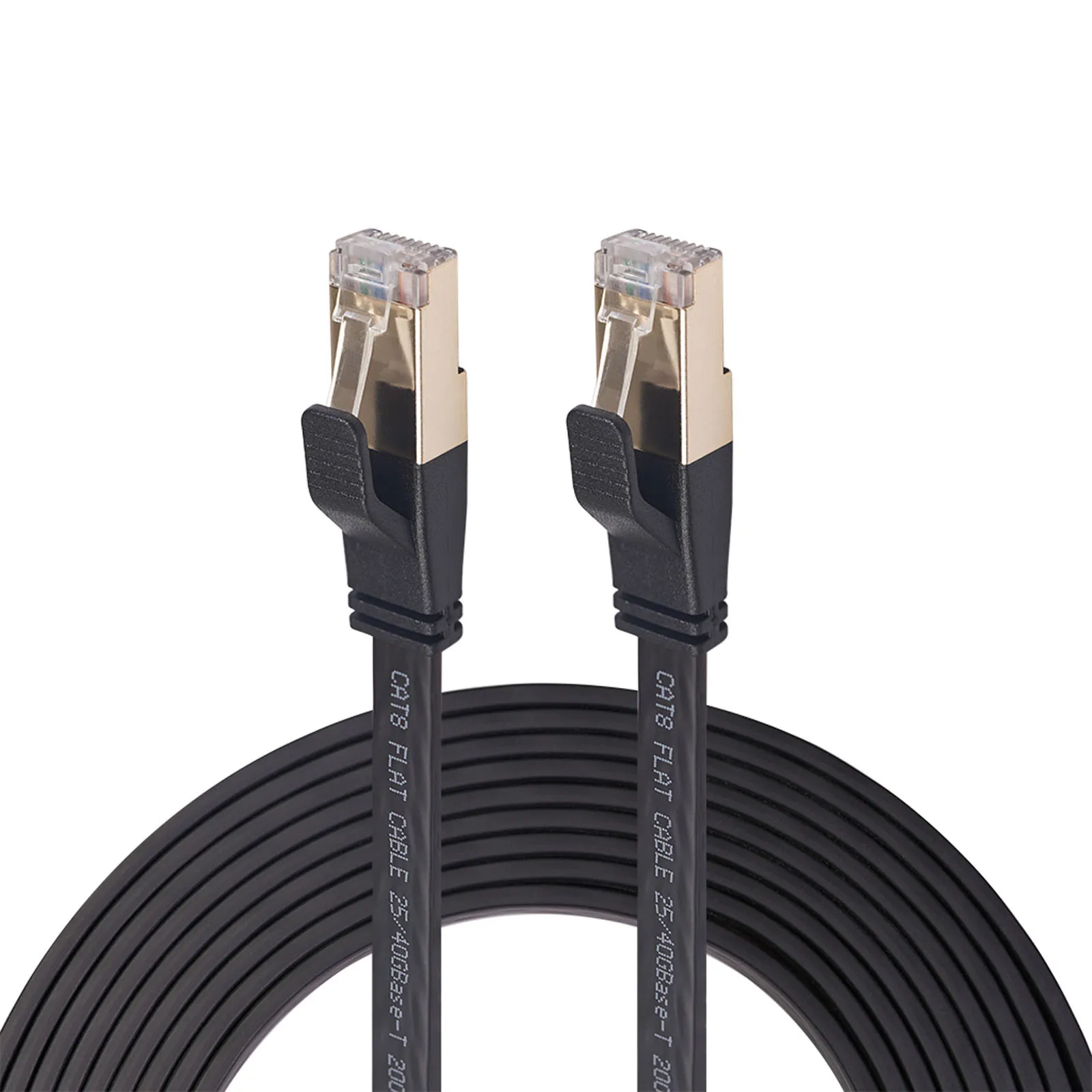 

Ethernet Cable Cat 8 RJ45 Double shielded flat network cable high speed internet cable computer server for Router Laptop Etherne