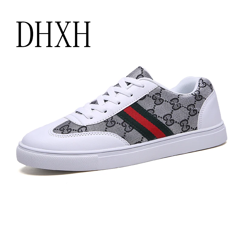 

DHXH2019 Spring Autumn Brand Designers Men Light Shoes Fashion Round Toe Male Lace Up Loafer Leather Casual Shoes 39-44