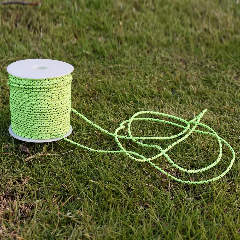 Multifunctional Outdoor Paracord Luminous Umbrella Rope Reflective Survival Rescue 50M