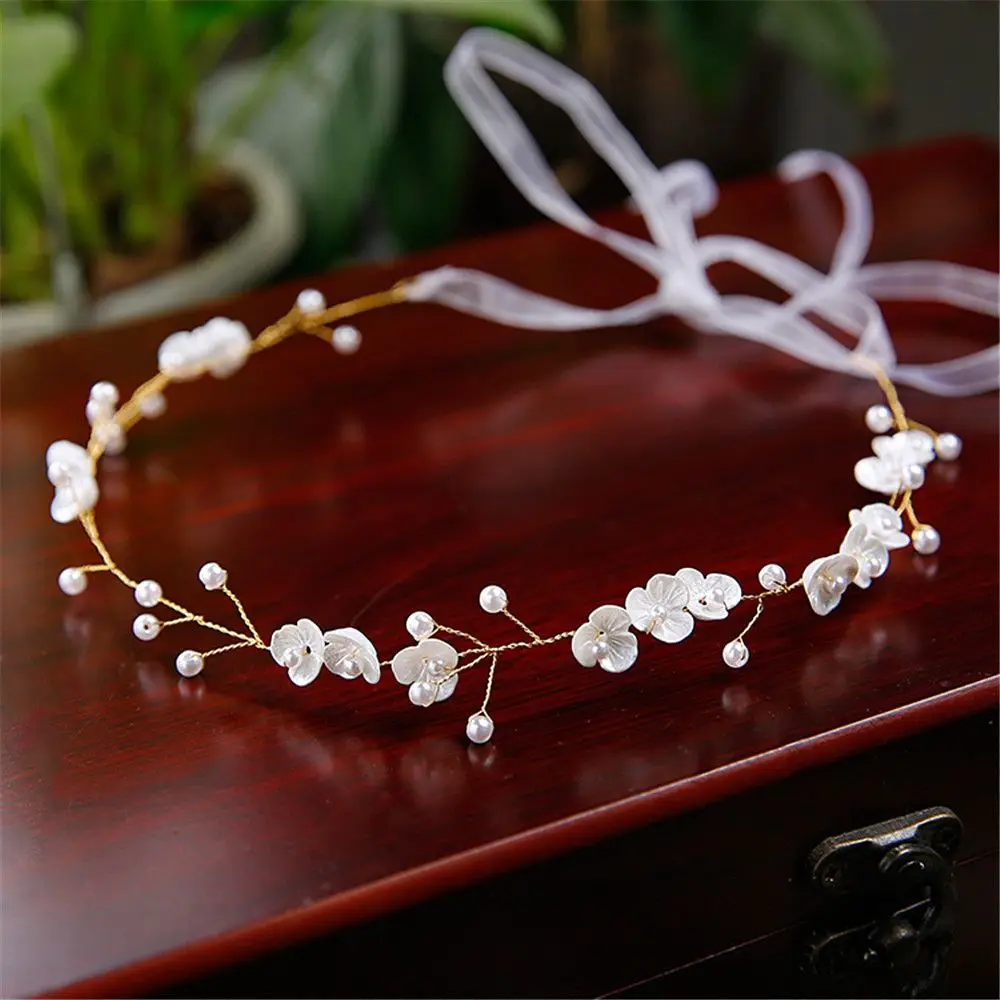 Pearl Rhinestone Women Headband Wedding Hair Accessories
