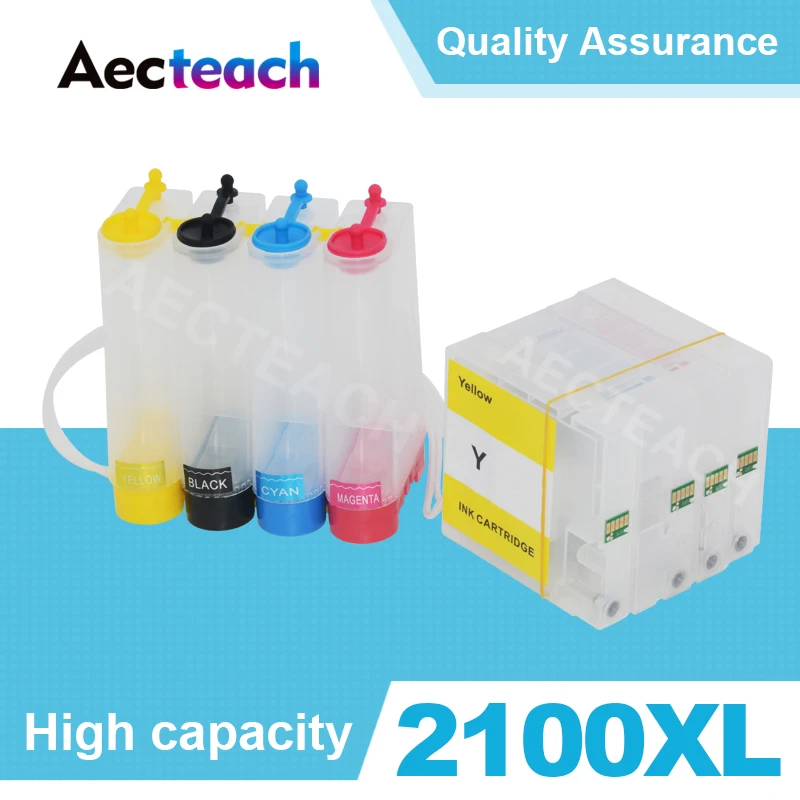 

Aecteach Printer Ciss Ink System For Canon PGI 2100 MAXIFY Ib4010 IB4110 MB5110 MB5310 MB5410 Printer Cartridge